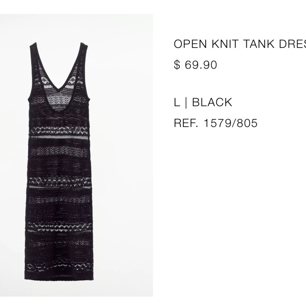 Zara NWT knit dress